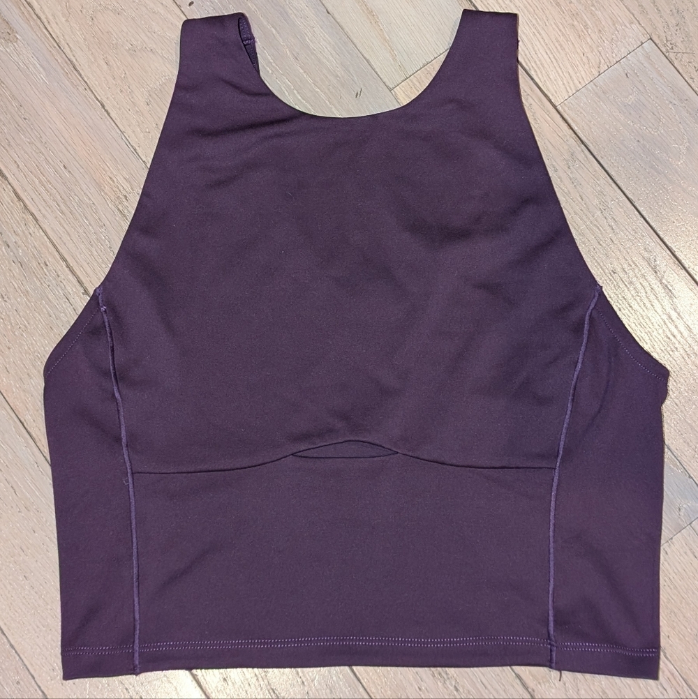 North Face Purple Cropped Tank Top - Size L